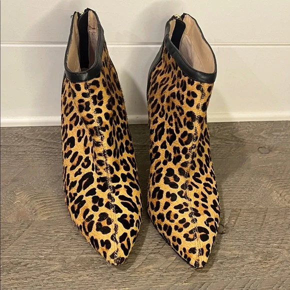 Adrienne Vittadini Nyla Leopard Print Stiletto Ankle Boot / Booties - Size 9.5 - Picture 7 of 10